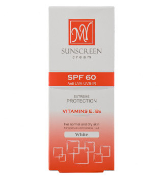 ضد آفتاب بی رنگ مای spf60مخصوص پوست خشک و نرمال 50ml