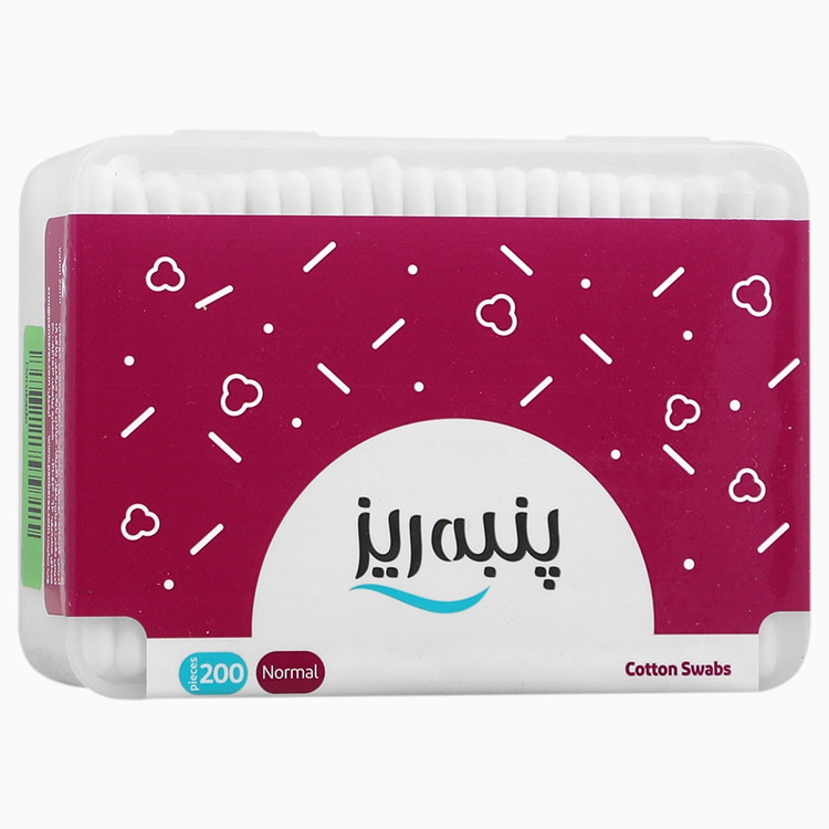 گوش پاکن مکعبی پنبه ریز 200عددی