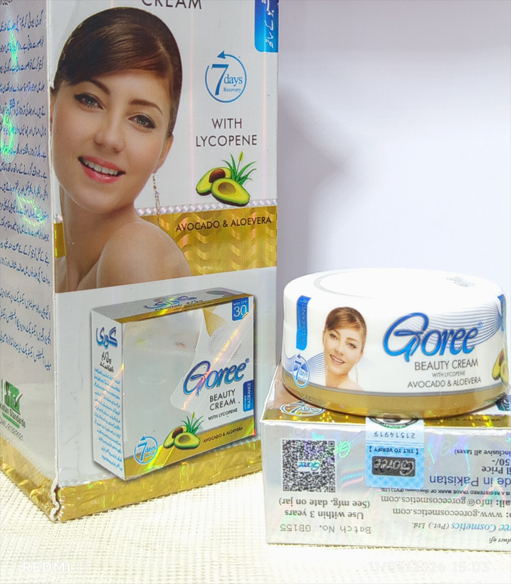کرم گوری اصل سفید کننده ، روشن کننده ، ضدلک – Goree