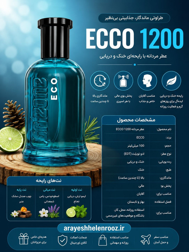 عطر ادوپرفیوم مردانه کورلئونه مدل Water World حجم ۱۰۰ میلی لیتر
